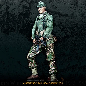 1/35 Комплекти модели от смола, фигурка на войник, безцветен и събрана себе си A-373