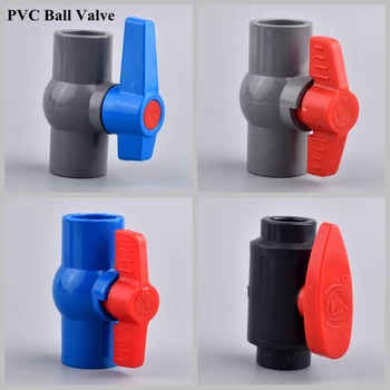 1 бр. клапан PVC 20-63 мм, селскостопанска система за поливане, съединител за водопроводна тръба, регулиране на сферичен кран, фитинги за свързване на градински тръби