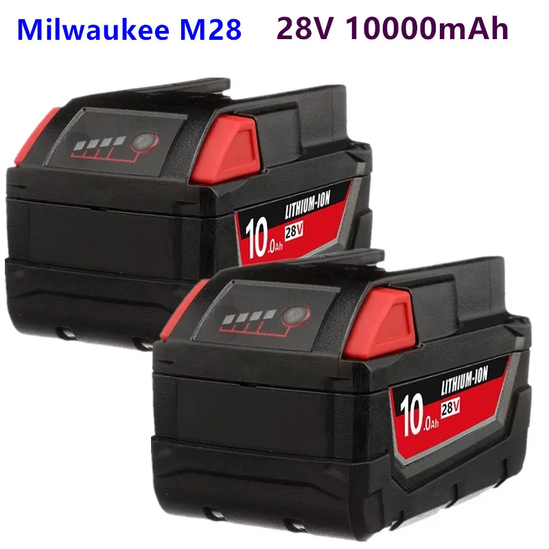 1-2 бр Взаимозаменяеми батерията 28 10,0 Ah, литиево-йонна батерия с голям капацитет, който е съвместим с аккумуляторным инструмент Milwaukee M28 48-11-28300