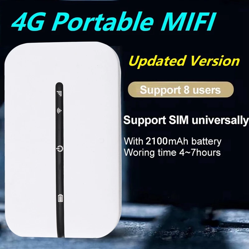 4G MiFi WiFi Рутер 150 Mbps WiFi Модем Авто Мобилен Wifi Безжична Точка за Достъп за Безжична MiFi със Слот за Сим карта0