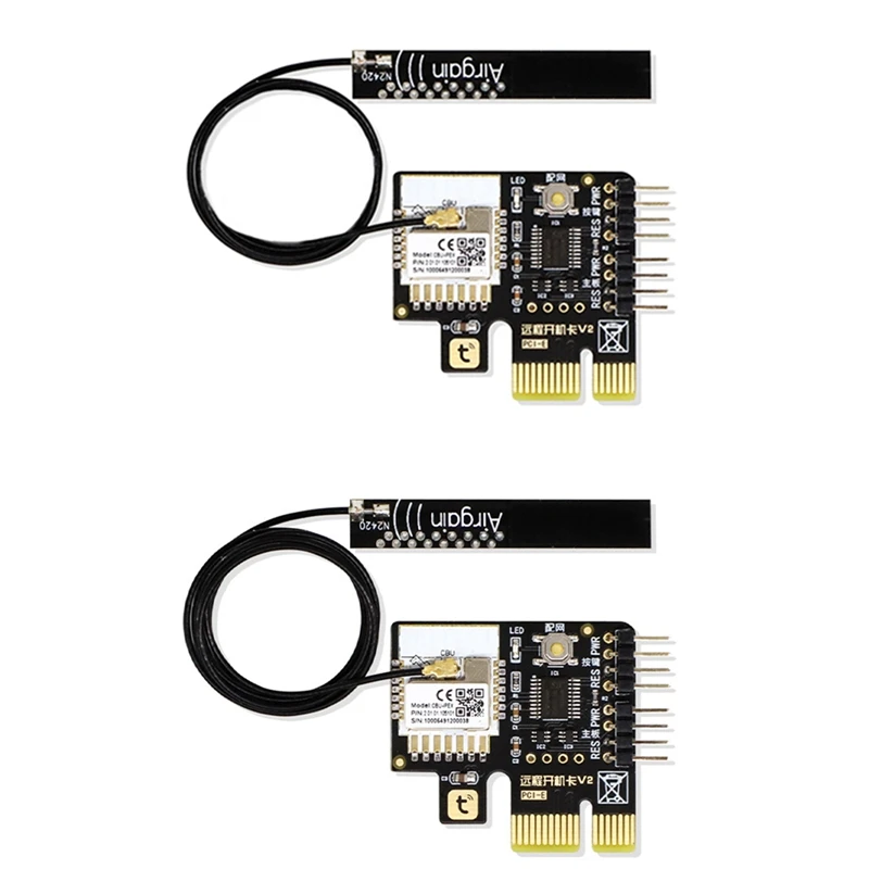 ГОРЕЩ ключ за Нулиране на електрозахранването на Hristo PCIE Card + Антена Smart Wifi За Десктоп PC ПРИЛОЖЕНИЕ за Дистанционно Управление На Google Home0