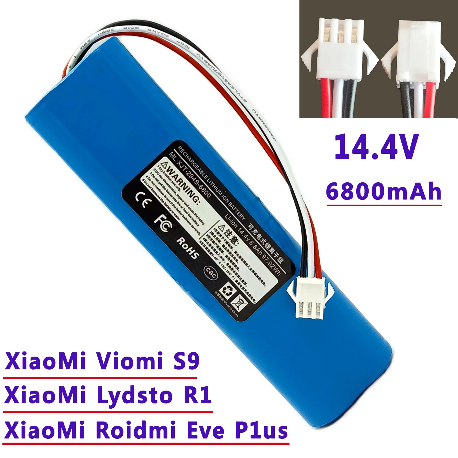 За XiaoMi Roidmi Eve Plus Оригинални Аксесоари Литиева батерия Акумулаторна батерия подходяща За подмяна и ремонт0