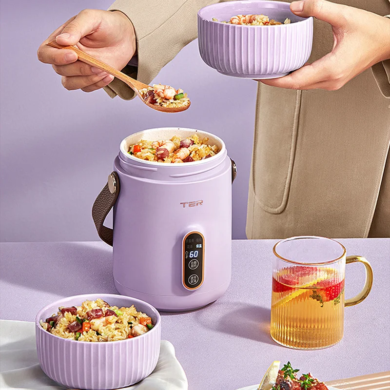Нов Електрически чайник, мультиварка, Преносима тенджера за приготвяне на супа-зърнени храни, използвани за пътуване от дома0