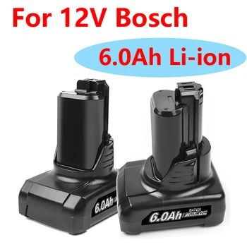 12 Bosch 6.0 Ah Литиево-йонна BAT420 Сменяеми батерии за Bosch BAT411 BAT412 BAT413 BAT414 Батерия 10,8 В Безжичните електрически инструменти