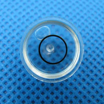 17*8 мм Универсален транспортир през Цялата пузырьковый ниво стъклен ниво пузырьковый през цялата стъклен флакон с кръгови измерител на нивото на водата