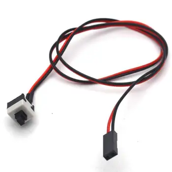 2-пинов захранващ кабел ABS за рестартиране на КОМПЮТЪРА на шасито на компютъра ATX Бутон на кабела сплитер за захранване на дънната платка на шасито ATX