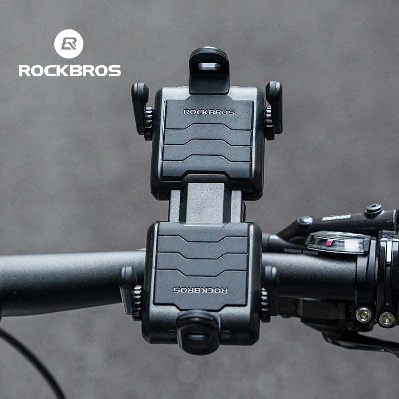 ROCKBROS Титуляр за телефон, скоба за навигация за мобилния телефон, Быстросъемный скоба за носене на мотоциклети, на велосипеди екипировка1