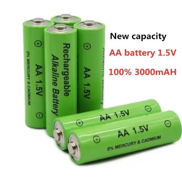 Абсолютно нова батерия тип АА 3800 mah, NI-MH батерия тип АА от 1,5 часа, мишки, компютри, играчки и така нататък1