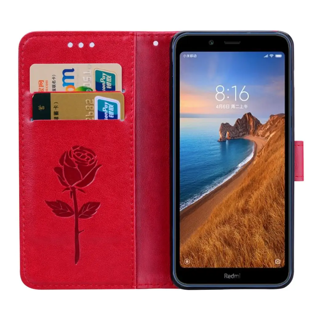 За Xiaomi Redmi 7A Флип Калъф от Изкуствена кожа за Телефон, Държач за карти, Поставка, Чанта За Xiaomi Redmi 7 A, Защита на Мобилен Телефон, Чанта-портфейл1