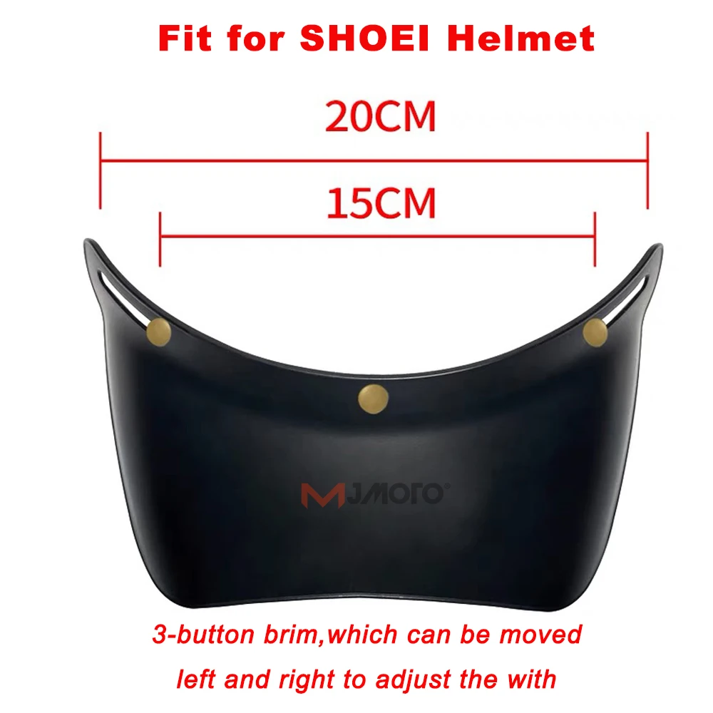 Универсален мотоциклет каска с козирка, леща, 3 бутона, ретро-шлем с периферия, очила, мотоциклет шлем с периферия, подходящи за каска SHOEI1