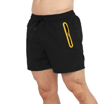 2023 Летни Нови тъкани мъжки плажни панталони, къси панталони за фитнес голяма четвърти, бързо съхнещи спортни мъжки къси панталони