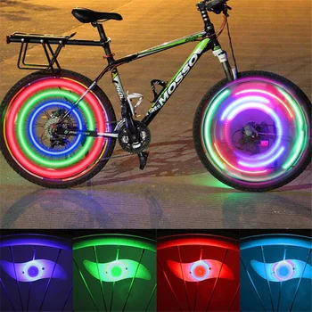 3 Режима на осветление, осветление джанти спици, неон led под наем, водоустойчив, цветен предупредителен сигнал за сигурността на велосипеди, Велосипеди фенер, Аксесоари за велосипеди