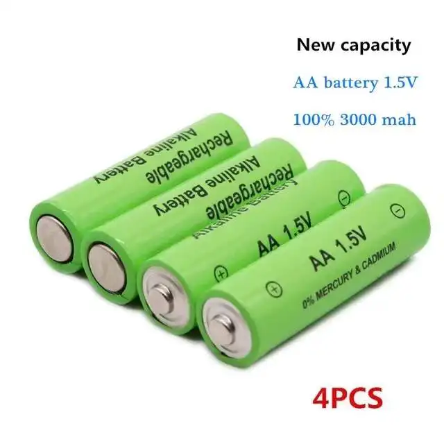 Абсолютно нова батерия тип АА 3800 mah, NI-MH батерия тип АА от 1,5 часа, мишки, компютри, играчки и така нататък2
