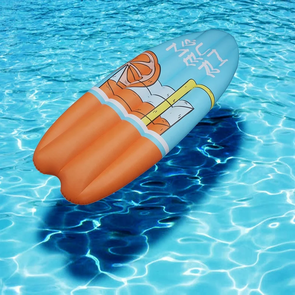 Настройте високо качество OEM & ODM Плаващ лихвен водна легло PVC surf ' s up Up Mats, надуваема играчка за басейн, дъска за сърф, Кикборд, флоат за басейн2