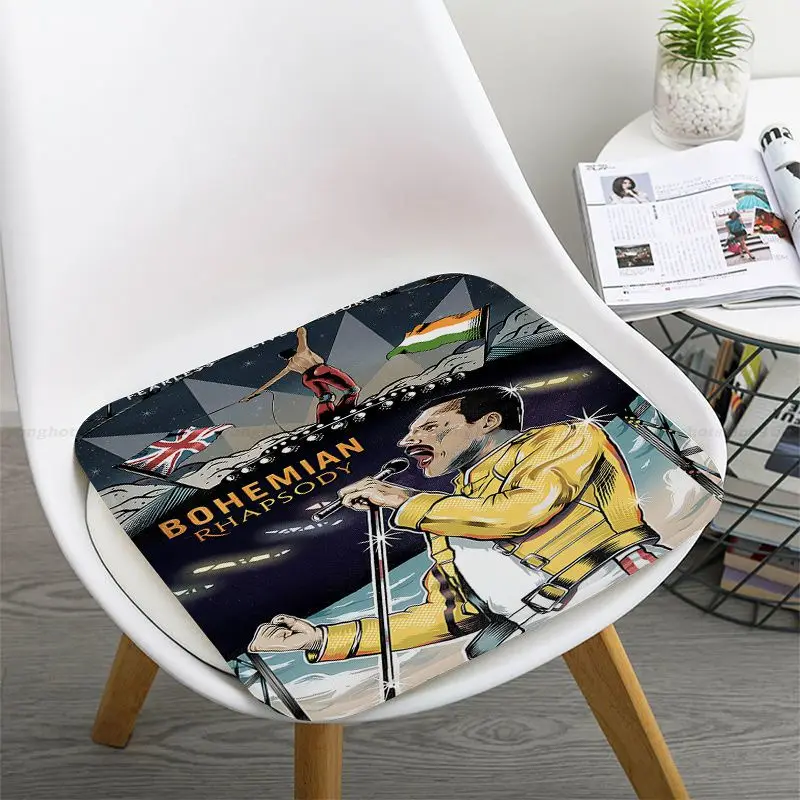 Модни група Queen Фреди Меркюри, креативна възглавница за седалка, офис стол за хранене, порести подложка за дивана, нескользящий подложка за бедрата3