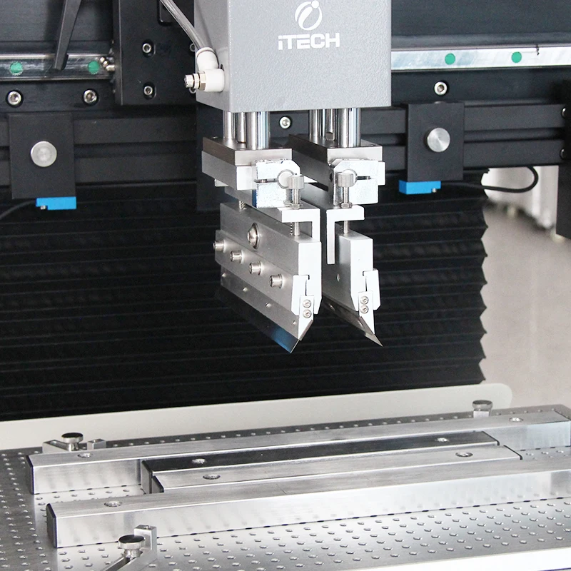 Оборудване за производство на електроника PTR-B500 полуавтоматични принтер с един удар факел за макаронени изделия с двойна стъргалка точност ръководят smt принтер за паста с един удар факел3