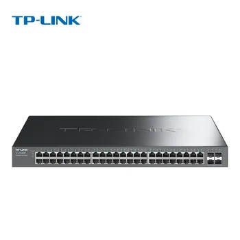 48-Портов gigabit ethernet unmanaged switch PoE TP-LINK 4-пристанищен оптоволокном SFP Капацитет 396 W, всеки порт по 30 W (TL-SG1452P)