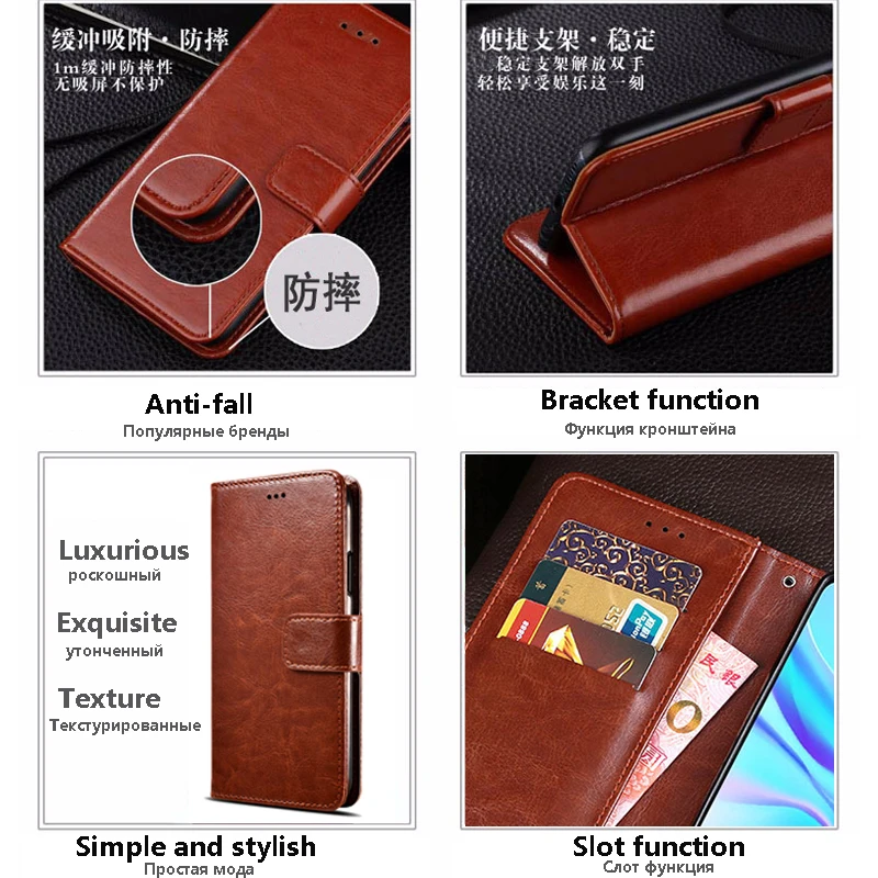 За Xiaomi Redmi 7A Флип Калъф от Изкуствена кожа за Телефон, Държач за карти, Поставка, Чанта За Xiaomi Redmi 7 A, Защита на Мобилен Телефон, Чанта-портфейл4