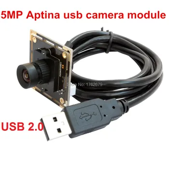 6 мм обектив 5,0 мегапиксела максимална резолюция 2592x1944 HD 1/2,5 Aptina MI5100 Цифрова камера CMOS Микроскоп usb Ендоскоп с камера модул