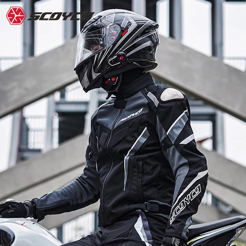 CE Scoyco JK103 Защитно облекло за каране на мотоциклет, мъжки пролетно-лятна окото дишаща защитно ежедневни яке за моторните състезания5