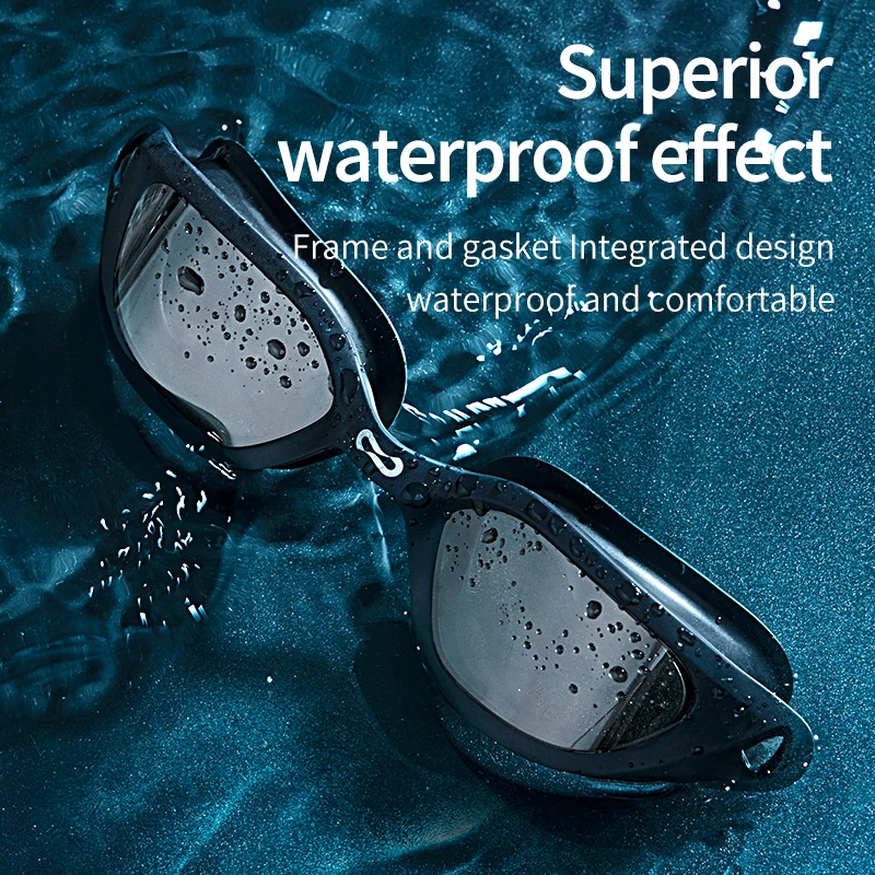 COPOZZ HD Регулируеми плувни очила с защита срещу замъгляване и виолетови, Очила за гмуркане, професионални силиконови очила за плуване за мъже5