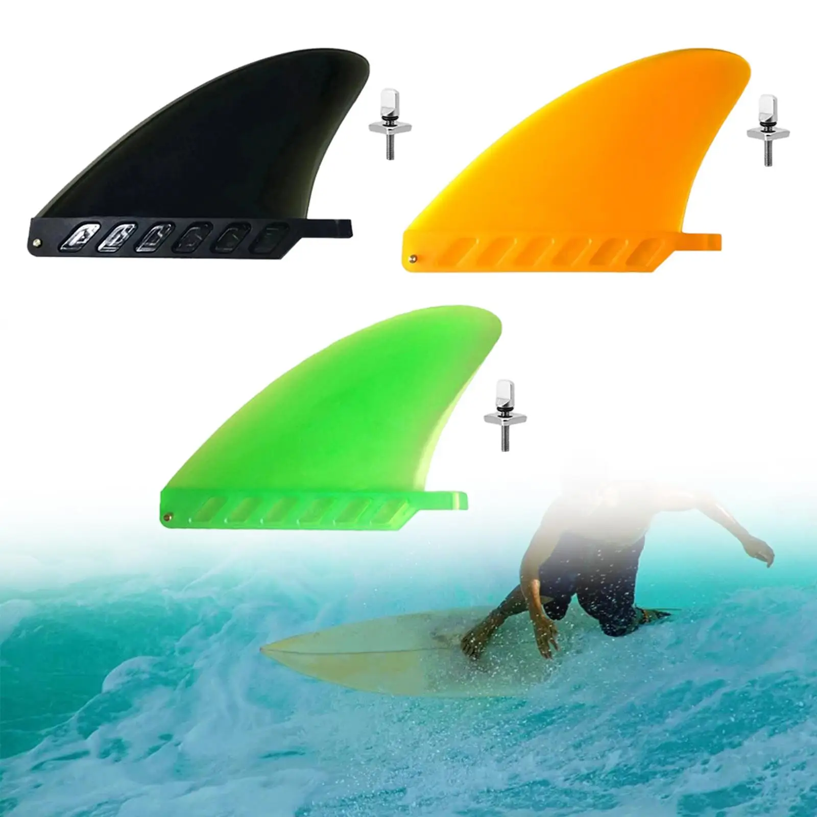Перки за дъски за сърф Централните перки с една лапа за дъски за круизеров на плажа5
