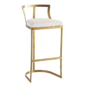 FOSUHOUSE Модерен бар стол от ковано желязо Прост Креативен модерен Бар стол Високо Столче Бар столове, Столове за приемане на гости