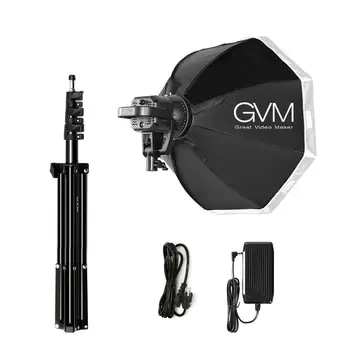 GVM P80S, лампа за фото студио, лампа за видео, осветление за професионалната фотография, Фотографско осветление за снимане на лампи