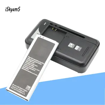 iSkyamS 1x3000 ма EB-BN916BBC Батерия + Зарядно устройство за Samsung Galaxy NOTE4 N9100 N9108V N9109V N9106W NOTE 4 с батерии, NFC