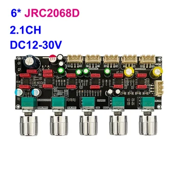 JRC2068 HIFI 2.1 CH Предусилвател Регулатор на силата на Звука Предусилвател Високи честоти DC12-30V