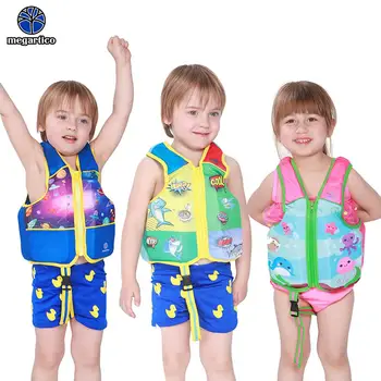 Megartico Детска Жилетка За Плуване 1-6 години, Детска Спасителна Жилетка за Сигурност, Тренировъчен Каяк За Деца, хавлии за Плаж, Бански костюми за Водни Спортове