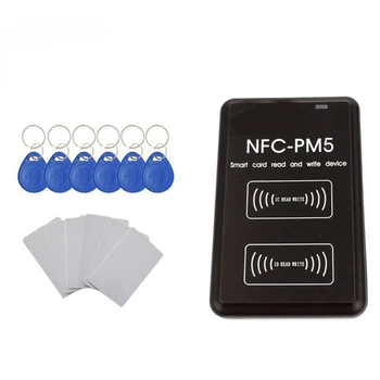 NFC RFID Четец Писател Mifare Card Копирни 14443A Интерфейс USB C Поддържа няколко честоти на операционни системи Windows