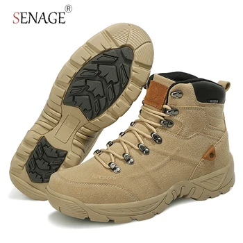 SENAGE/ висококачествена градинска туризъм обувки, dr. обувки в стил милитари, големи размери, тактически спортни обувки за специалните сили на сащ, мъжки обувки треккинговые