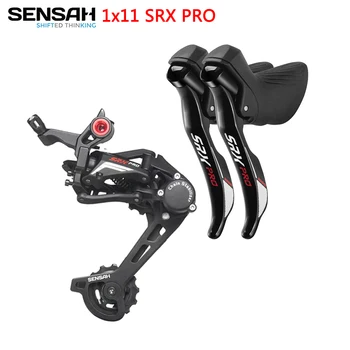 SENSAH SRX PRO 1x11 Speed, определени пътни групи 11s, Превключвател на степени R / L + Задни ключове, Велокросс за чакъл велосипеди