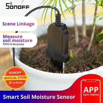 SONOFF MS01 интелигентен сензор за влажност на почвата, IP55 Водоустойчив влагомер за определяне на влажността на почвата Работа с Sonoff TH Elite Smart Home