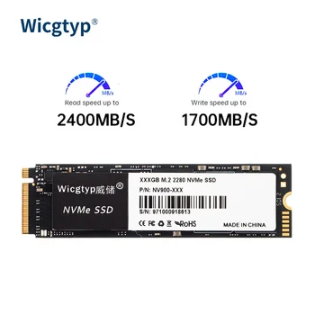 Wicgtyp M. 2 NVMe PCIe Gen3.0x4 SSD, 256 gb, 512 GB И 1 TB И 2 TB За Лаптоп, Настолен Ssd NVME M2 2280 Вътрешен Твърд диск Твърди дискове