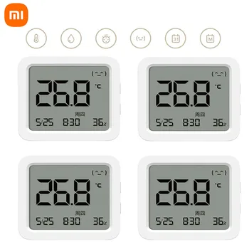 XIAOMI Mijia Smart Bluetooth термометър 3 Голям LCD безжичен електрически дигитален влагомер за температура и влажност 3 за приложения Mijia