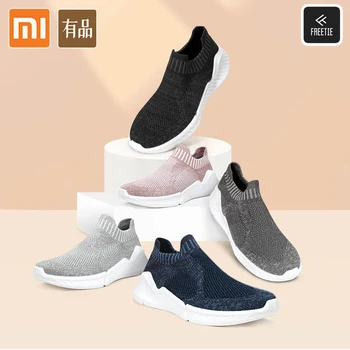 XiaoMi Youpin FREETIE Мъжки и дамски спортни обувки за бягане, дишащи маратонки с мрежа, лека антибактериална тканая горната моющаяся обувки