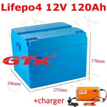Батерия Lifepo4 с висока скорост на изпускане на 12-120 Ah, Вместо на оловно-киселинната батерия извънбордови яхта Запалката + зарядно устройство