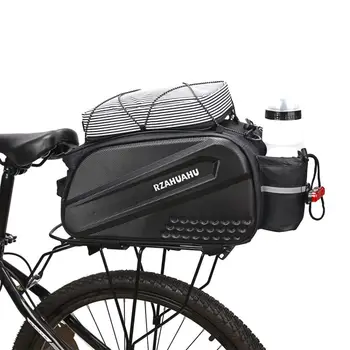 Велосипедна чанта на задната седалка обем 10 л, водоустойчив мотор чанта за багажник, мултифункционален велосипедна чанта за багаж, чанта през рамо