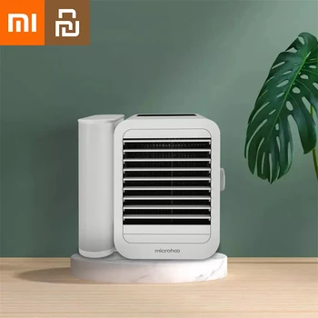 Вентилатор за климатик Xiaomi Youpin Мини климатик Type C, Акумулаторна батерия за Преносим Сензорен Таймер Настолен домашен вентилатор, водно охлаждане