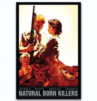 Горещи нови убийци по рождение Класически ужас-Коприна художествен плакат, стикер на стената Украса на подарък