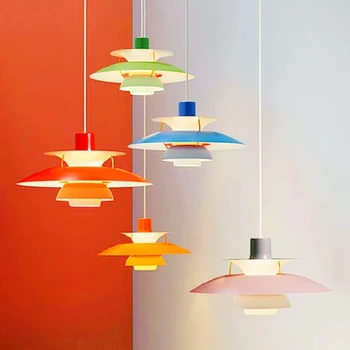 Датски дизайн на led полилей НЛО Droplight Umbrella, висящи лампи, тавана лампа за дневна, кухненски окачен лампа