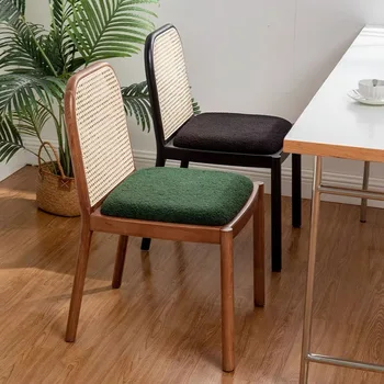 Дървени трапезни столове от ратан, скандинавски тоалетка, офис дизайнерски стол, Модерни Стаи салонные шезлонги, Мебели за мастните ясла GS50DC