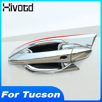 За Hyundai Tucson 2021 2022 Защита на капака на дръжката на вратата, ABS Хромирани тампон върху външната дверную купа, аксесоари за полагане на автомобили