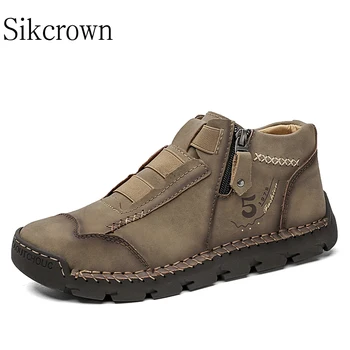 Италиански мъжки обувки от естествена кожа, размер 48, луксозни обувки без закопчалка, ботильоны ръчна изработка, удобни зимни модерни мокасини голям размер