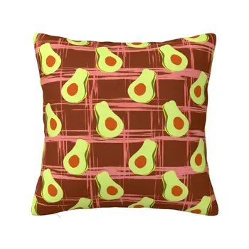 Калъф за диванной възглавници с шарени авокадо и плодове в скандинавски стил, калъфка от полиестер, декорация на всекидневна