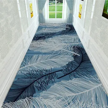 Килим пътека за коридора в скандинавски стил, Адаптивни Адаптируемый подложка за верандата, килим за преминаване по стълбите, устойчива на плъзгане тампон, подложка за пода в коридора на хотела