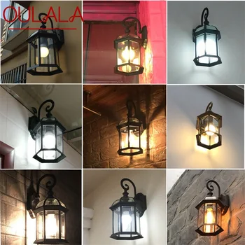 Лампа SOFITY Outdoor Wall Sconces Classic Light Retro LED Водоустойчива за Декорация на дома Пътеката