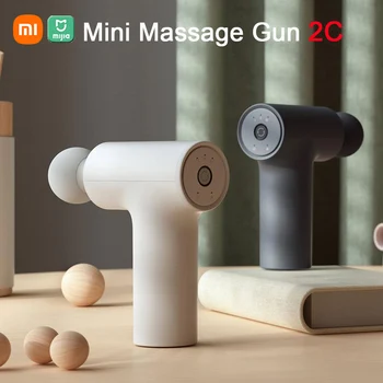 Мини-зала за пистолет Xiaomi Mijia 2C, електрически масажор за врата, портативен пистолет, за да престилка, масаж на тялото, релаксация, фитнес, облекчаване на мускулните болки